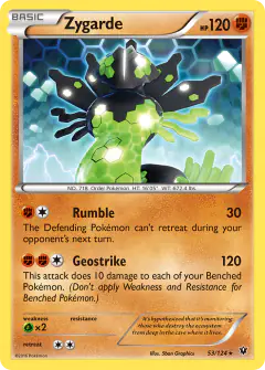 Zygarde Rare card from Fates Collide