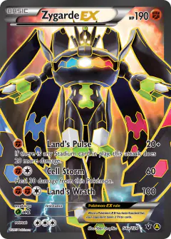 Zygarde-EX Rare Ultra card from Fates Collide
