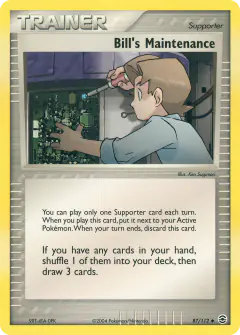 Bill's Maintenance Uncommon card from FireRed & LeafGreen