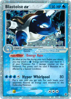 Blastoise ex Rare Holo EX card from FireRed & LeafGreen