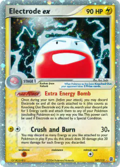 Electrode ex Rare Holo EX card from FireRed & LeafGreen
