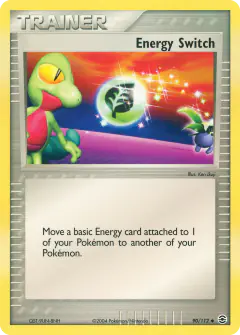 Energy Switch Uncommon card from FireRed & LeafGreen