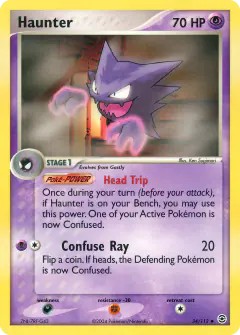 Haunter Uncommon card from FireRed & LeafGreen