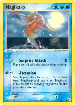 Magikarp Common card from FireRed & LeafGreen
