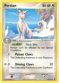 Persian Uncommon card from FireRed & LeafGreen