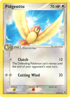 Pidgeotto Uncommon card from FireRed & LeafGreen