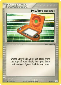 PokéDex HANDY909 Uncommon card from FireRed & LeafGreen