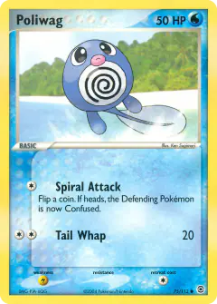 Poliwag Common card from FireRed & LeafGreen