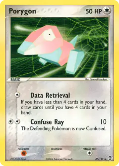 Porygon Uncommon card from FireRed & LeafGreen