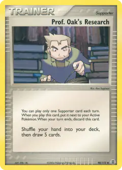 Prof. Oak's Research Uncommon card from FireRed & LeafGreen
