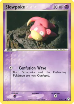 Slowpoke Common card from FireRed & LeafGreen