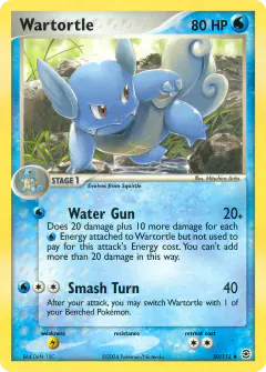 Wartortle Uncommon card from FireRed & LeafGreen