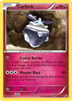 Carbink Rare Holo card from Flashfire