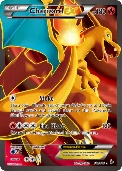 Charizard-EX Rare Ultra card from Flashfire