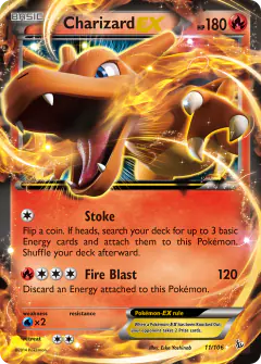 Charizard-EX Rare Holo EX card from Flashfire