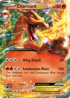 Charizard-EX Rare Holo EX card from Flashfire