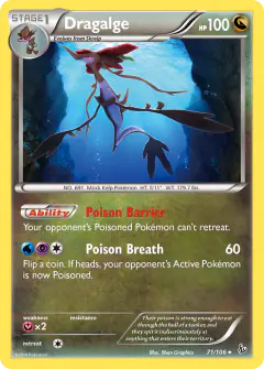 Dragalge Rare card from Flashfire