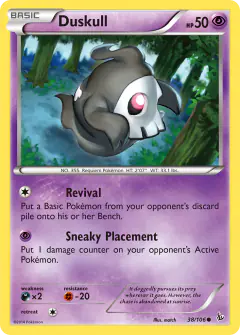 Duskull Common card from Flashfire