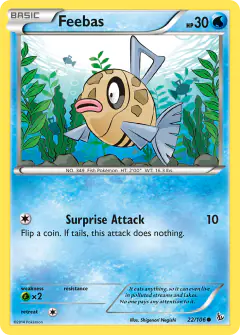 Feebas Common card from Flashfire