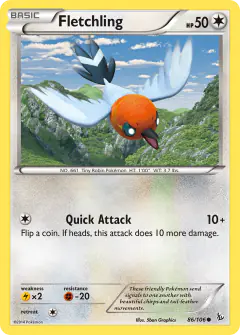 Fletchling Common card from Flashfire