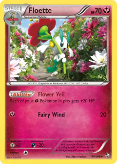 Floette Rare card from Flashfire