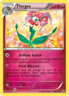 Florges Rare Holo card from Flashfire