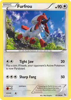 Furfrou Uncommon card from Flashfire