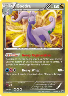 Goodra Rare Holo card from Flashfire