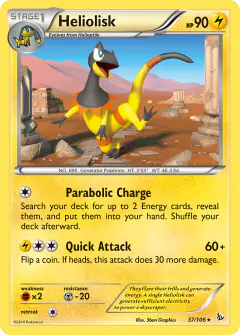 Heliolisk Rare card from Flashfire