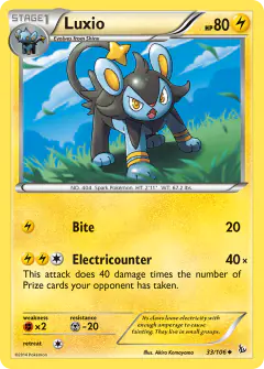 Luxio Uncommon card from Flashfire