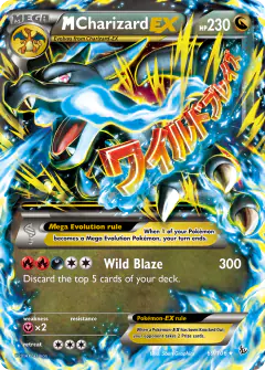 M Charizard-EX Rare Holo EX card from Flashfire