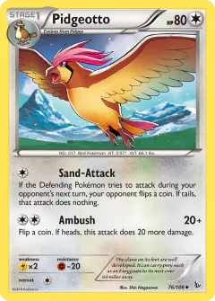 Pidgeotto Uncommon card from Flashfire