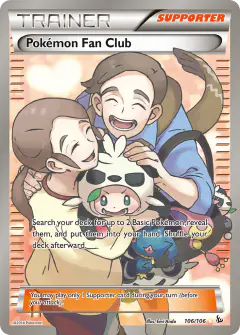 Pokémon Fan Club Rare Ultra card from Flashfire
