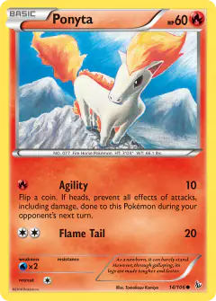 Ponyta Common card from Flashfire