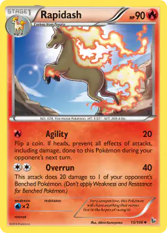 Rapidash Uncommon card from Flashfire