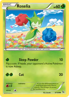 Roselia Common card from Flashfire