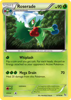 Roserade Uncommon card from Flashfire