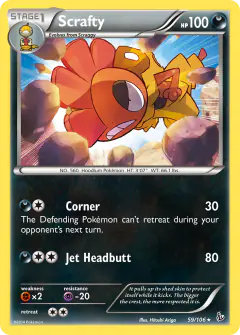 Scrafty Rare card from Flashfire