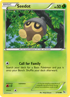 Seedot Common card from Flashfire
