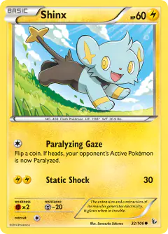 Shinx Common card from Flashfire