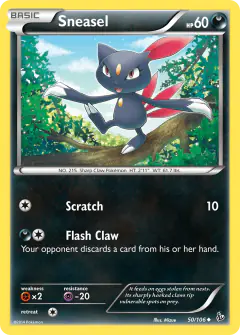 Sneasel Uncommon card from Flashfire