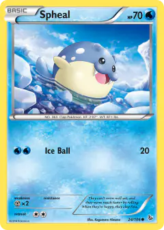 Spheal Common card from Flashfire