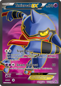 Toxicroak-EX Rare Ultra card from Flashfire