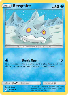 Bergmite Common card from Forbidden Light