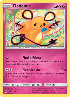 Dedenne Uncommon card from Forbidden Light