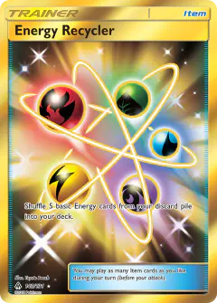 Energy Recycler Rare Secret card from Forbidden Light