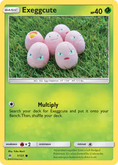 Exeggcute Common card from Forbidden Light