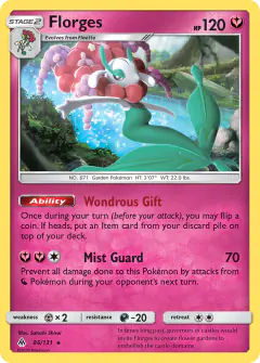 Florges Rare card from Forbidden Light