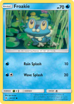 Froakie Common card from Forbidden Light