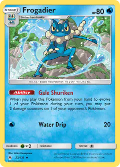 Frogadier Uncommon card from Forbidden Light